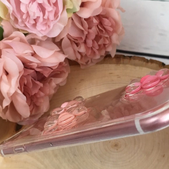 Beautiful Raised Flowers & Glitter iPhone 7/8 Case - Picture 6 of 8